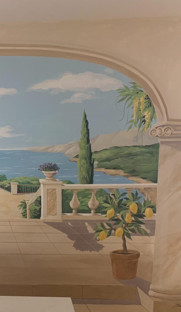 Mediterrane Küchenwand Detail