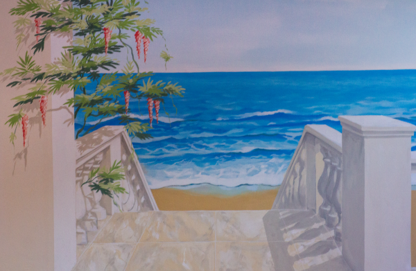 die Stiege zum Strand